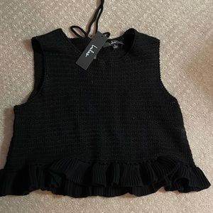 LULUS Black sleeveless tank sweater